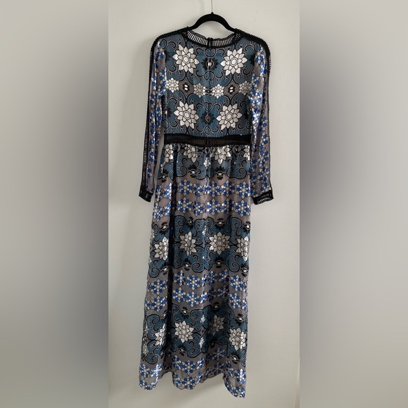 For Love & Lemons Juliet Maxi Dress Size M In Jade New With Tag - Picture 8 of 12